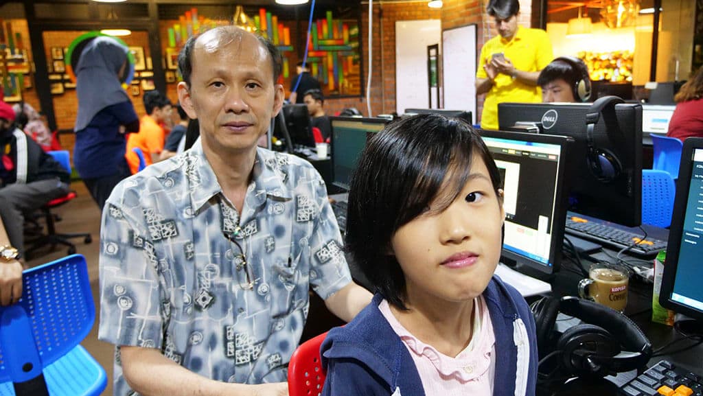 A parent and child at Kidocode, math becoming a moment they share